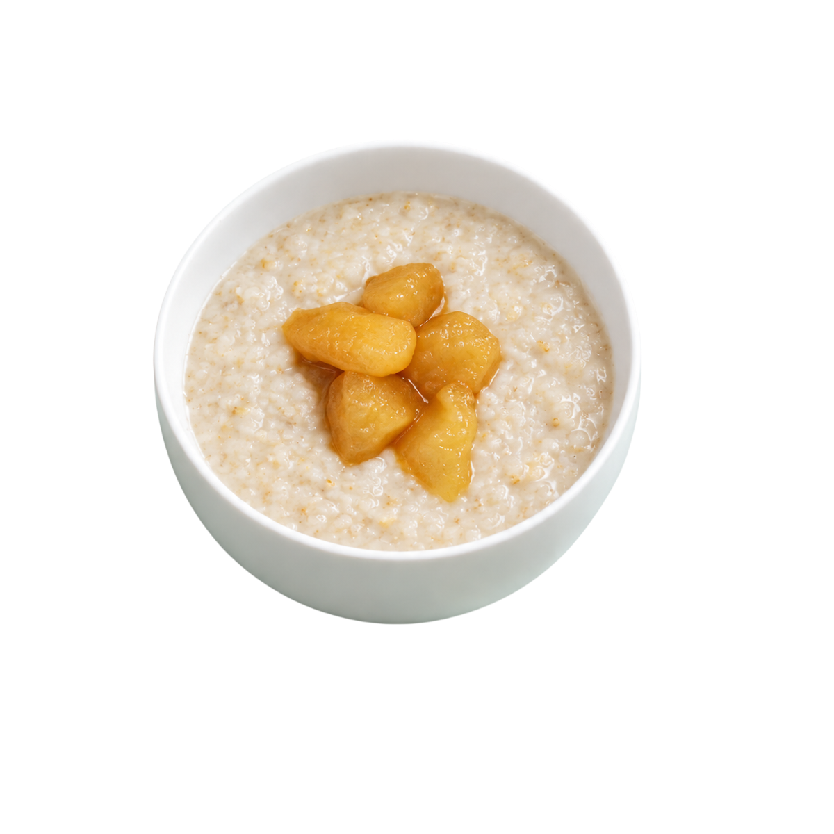 Каша овсяная с корицей и карамелизированной грушей