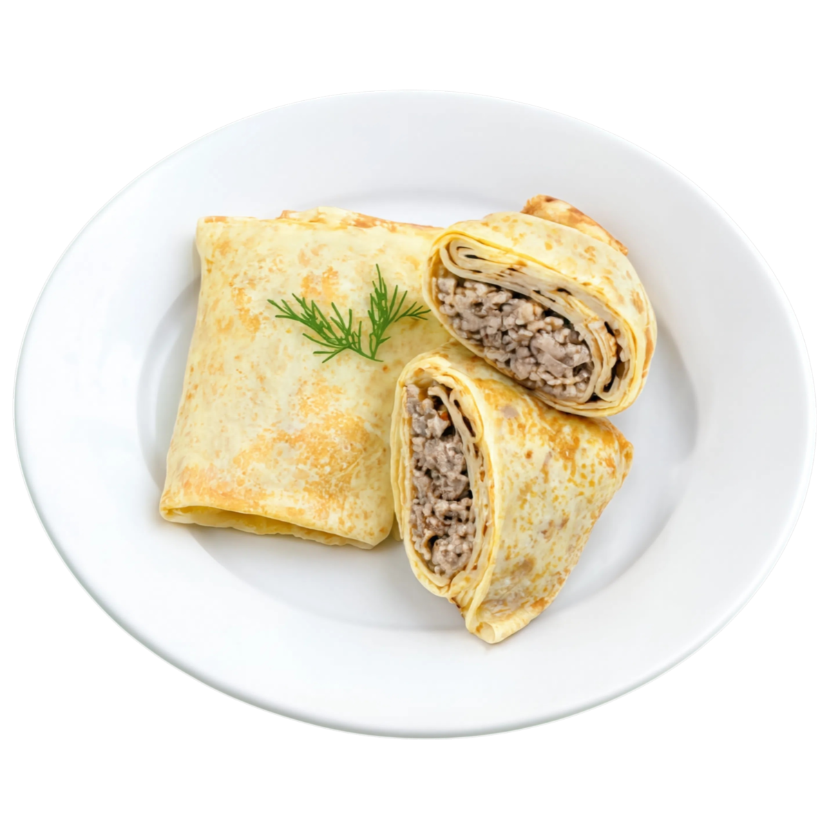 Блинчики с мясом