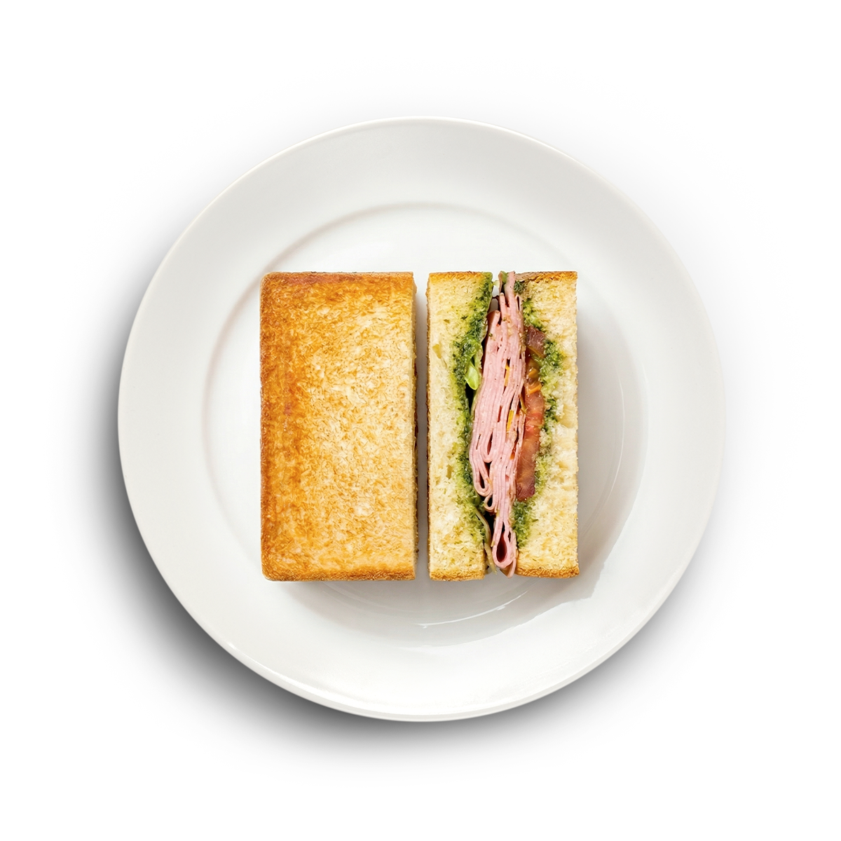 Сандо с мортаделлой и Песто